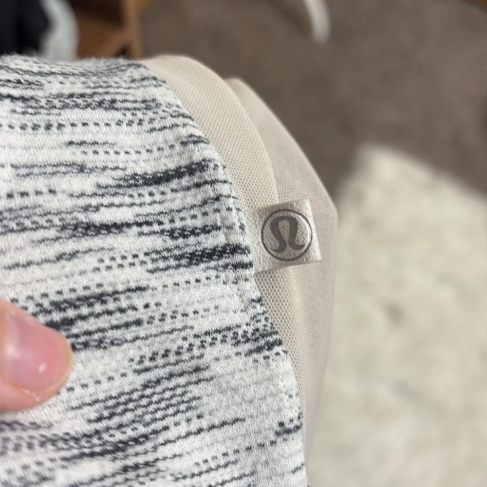 Lululemon Beat The Heat Short Sleeve Tiger Space Dye Shirt See Through Mesh Back